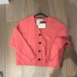 NWT The Great The Fluffy Slouch Cardigan size 2 (medium) in Cherry Blossom